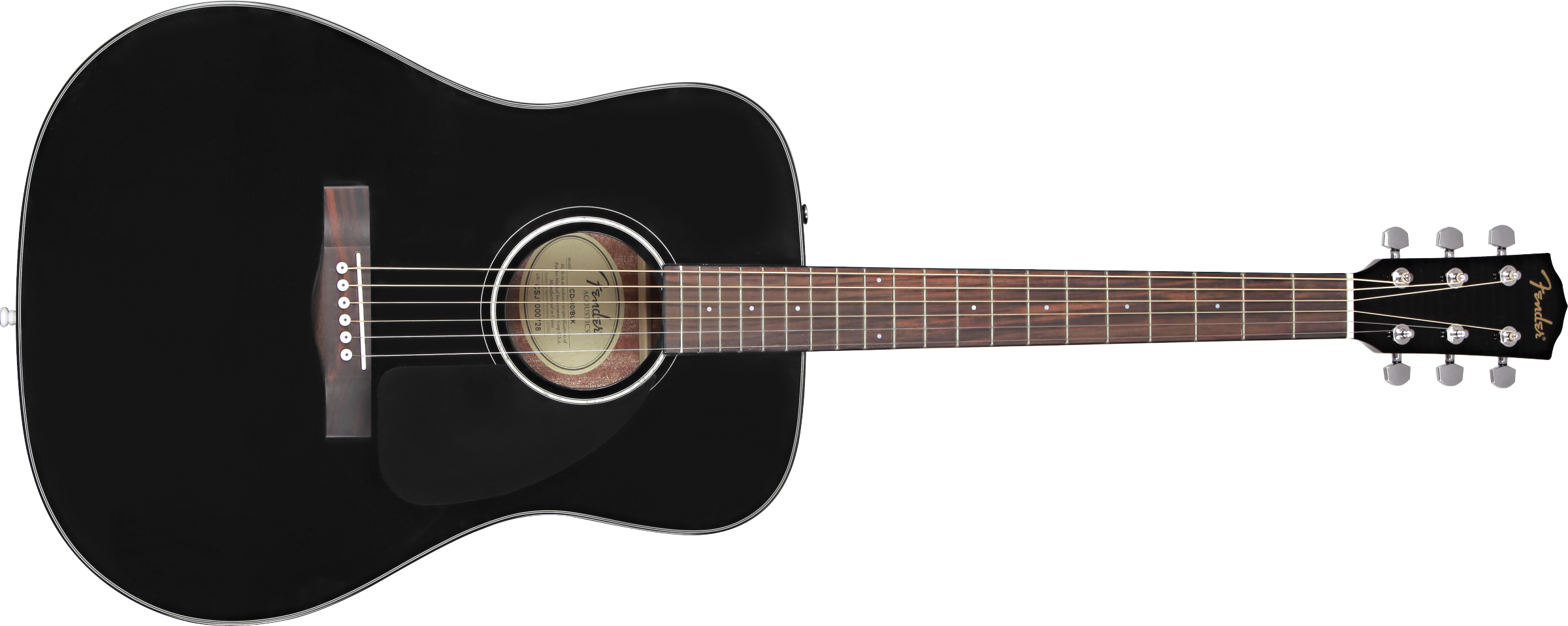 This is an image of the Fender CD-60 Dread V3 w/ Case Black